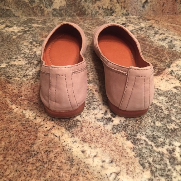 Frye Taupe Nubuck Leather Ballet Flats - Picture 5 of 7